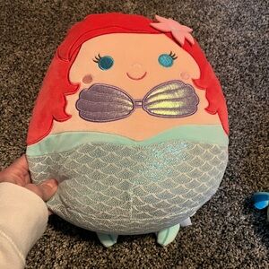 Squishmallow Ariel and Flounder